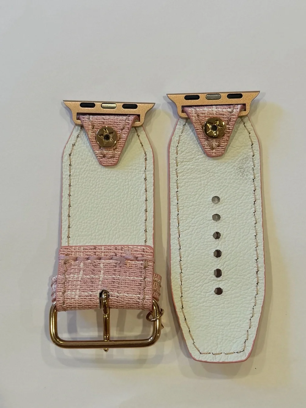 Pink Tweed Spark*l band for Apple Watch, size 1